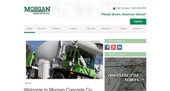 Desktop Screenshot of morganconcrete.com